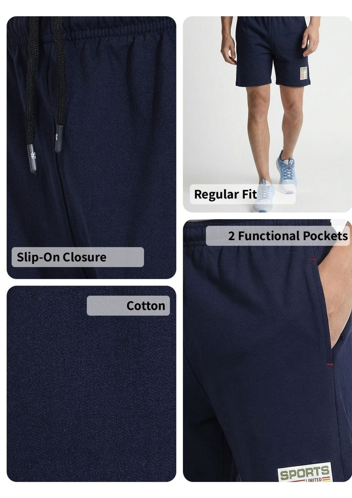 Sports 52 Wear Men's Essential Casual Shorts – Laid-back Comfort for Warm Days